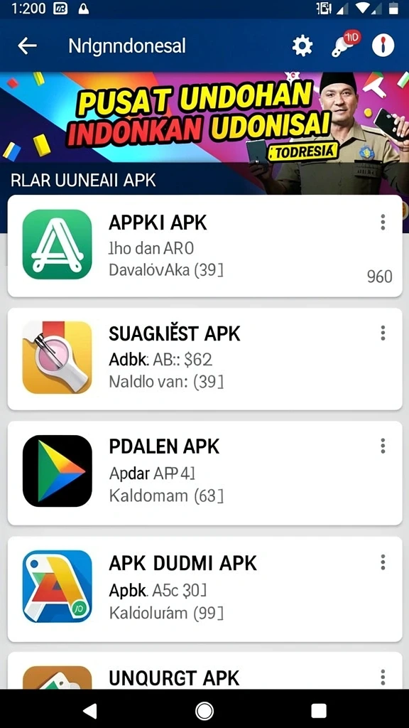 Alur unduhan aplikasi di fj99
